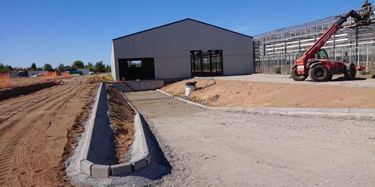 Vue extérieur hangar